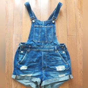 Jean Overall Shorts